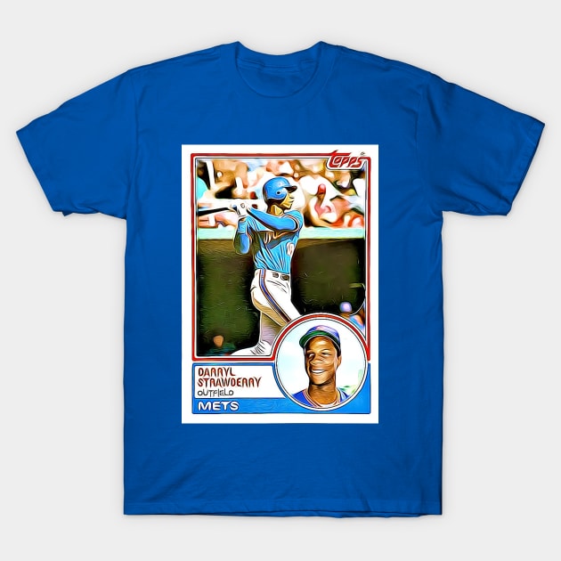 Darryl Strawberry: 1983 Flashback Champs T-Shirt by flashbackchamps